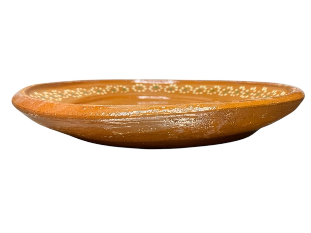 Plato Chuletero Ovalado de Barro