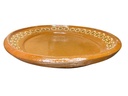 Plato Chuletero Ovalado de Barro