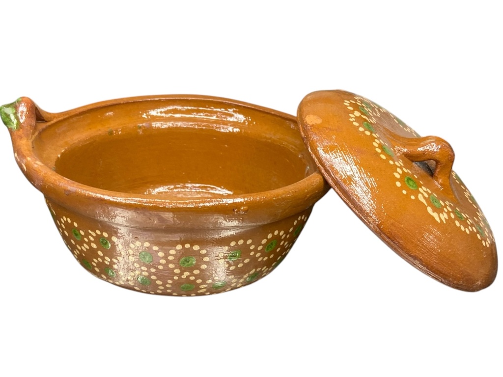 Cazuela de Barro C/Tapa Decorada