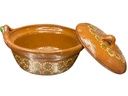 Cazuela de Barro C/Tapa Decorada