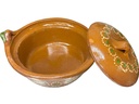 Cazuela de Barro C/Tapa Decorada
