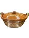 Cazuela de Barro C/Tapa Decorada