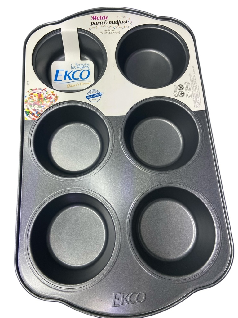 Molde P/6 Muffins EKCO