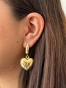Aretes Corazón Colgante 