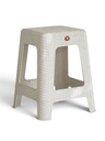 Banco Rattan Cuadrado BLANCO