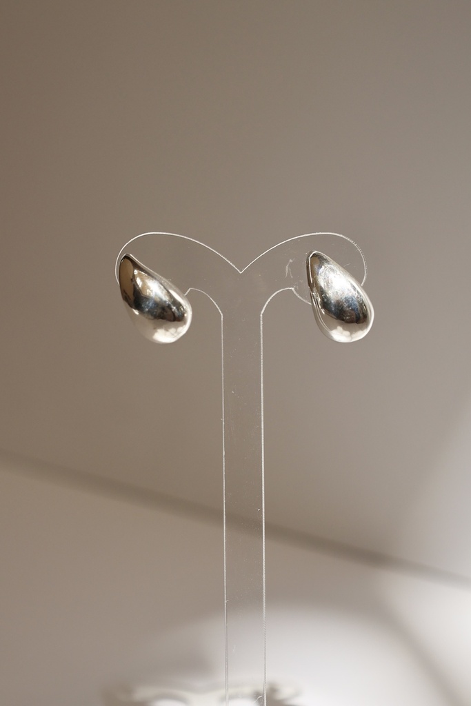Aretes Gota Plata 