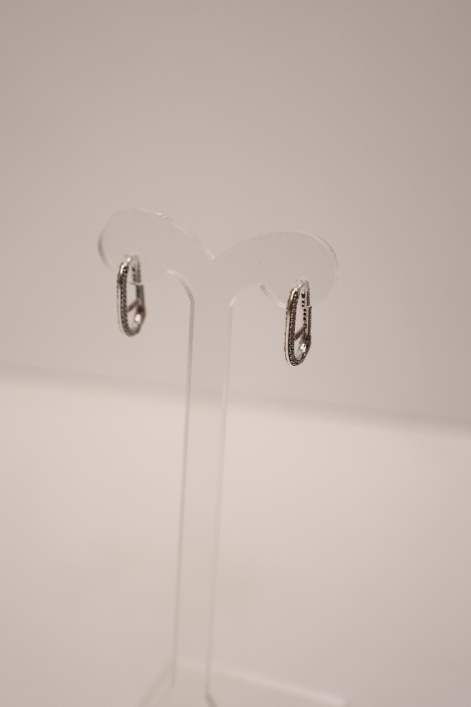 Aretes Pandora ME Zirconia Plata 