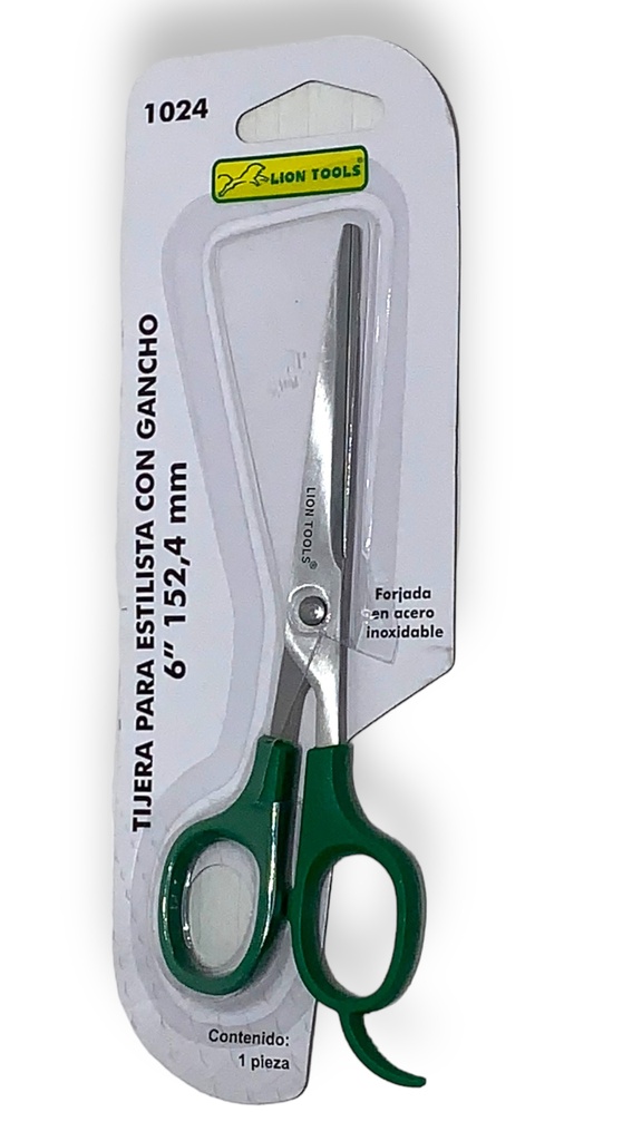 Tijera Para Estilista con Gancho 6" 152,4mm Lion Tools