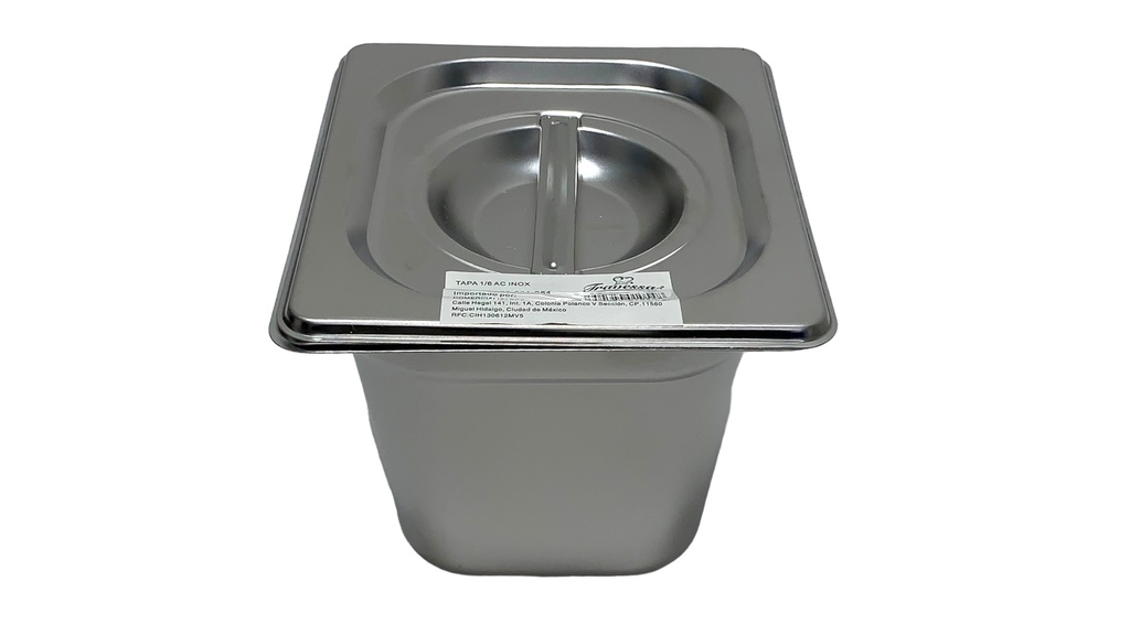 Tapa Acero Inoxidable 1/6