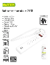Multicontacto 4 entradas + 2 USB lion tools