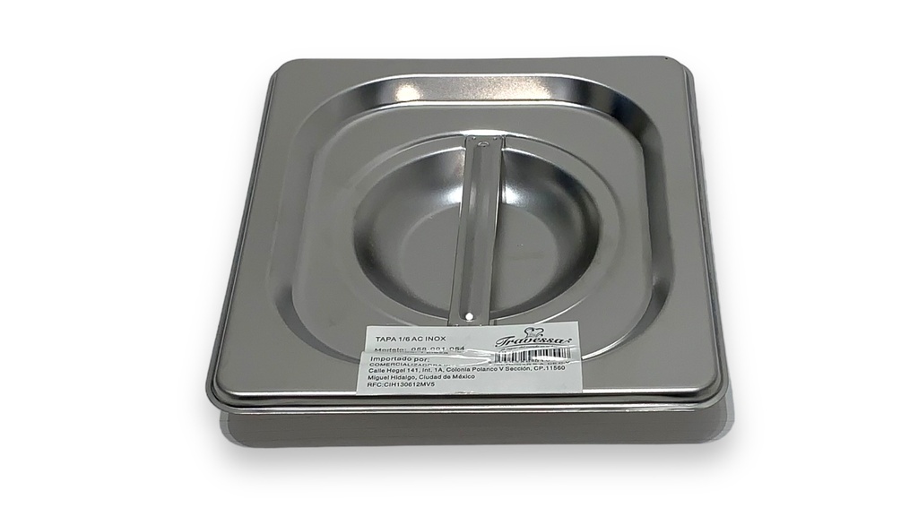 Tapa Acero Inoxidable 1/6