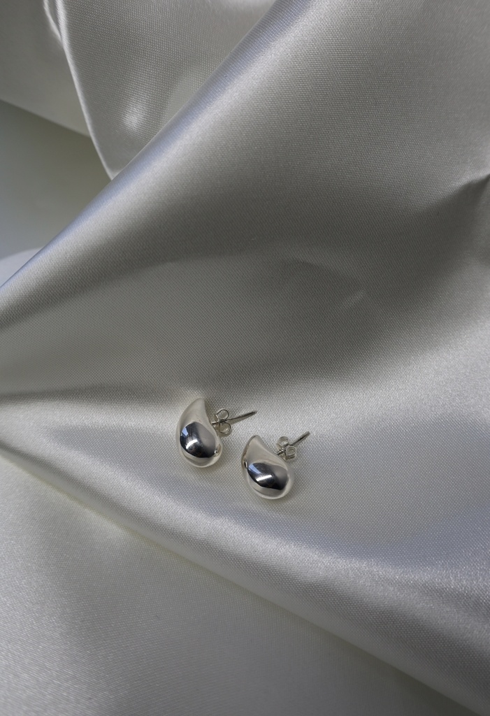 Aretes Gota Plata 