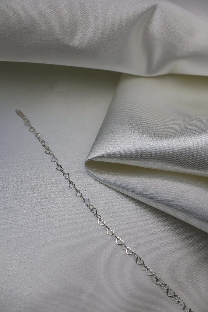 Pulso Corazones Grande Plata .925