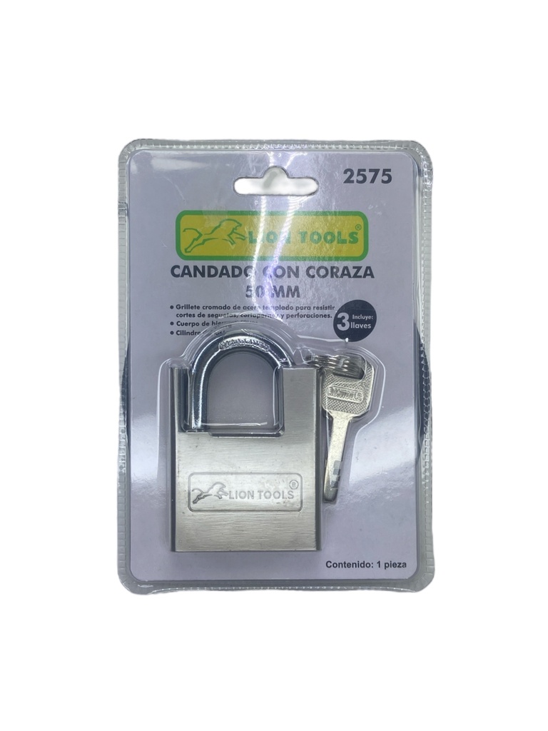 Candado con Coraza 50mm Lion Tools