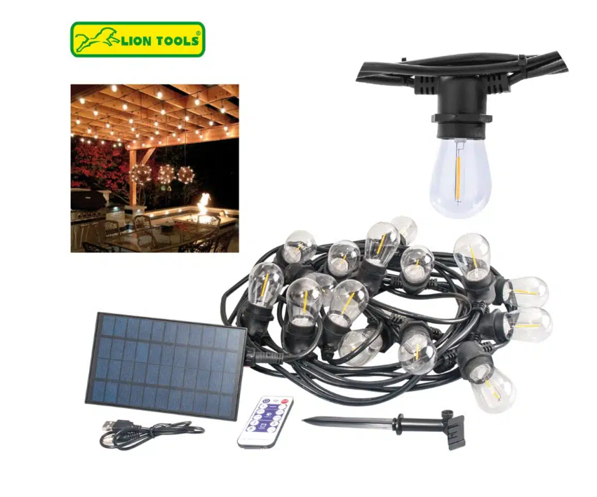 Lampara Solar Serie de Luces Lion Tools
