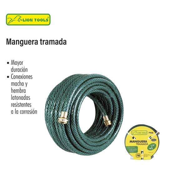 Manguera Tramada 1/2 X 10m Lion Tools