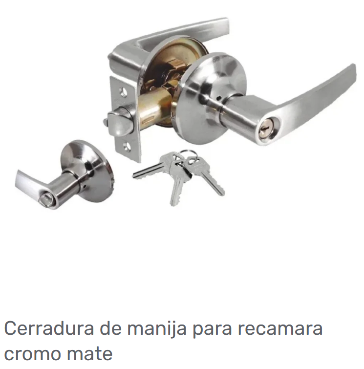 Cerradura de Manija Para Recamara Lion Tools