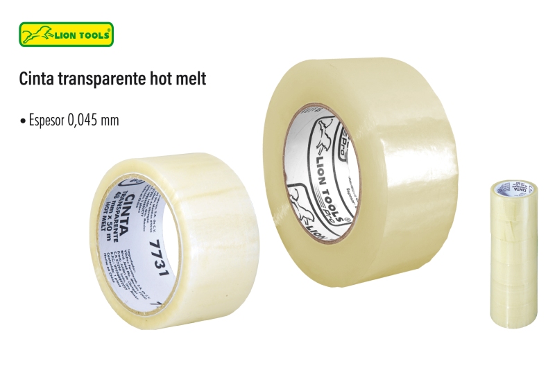 Cinta Transparente Lion Tools 48mm X 50m