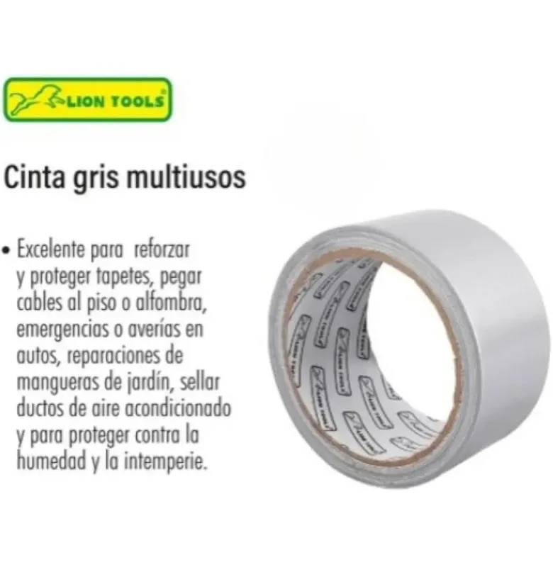 Cinta Gris Multiusos 48mm x 50m Lion Tools