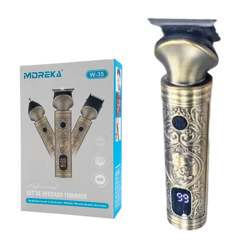 Set de Afeitado Trimmer Moreka