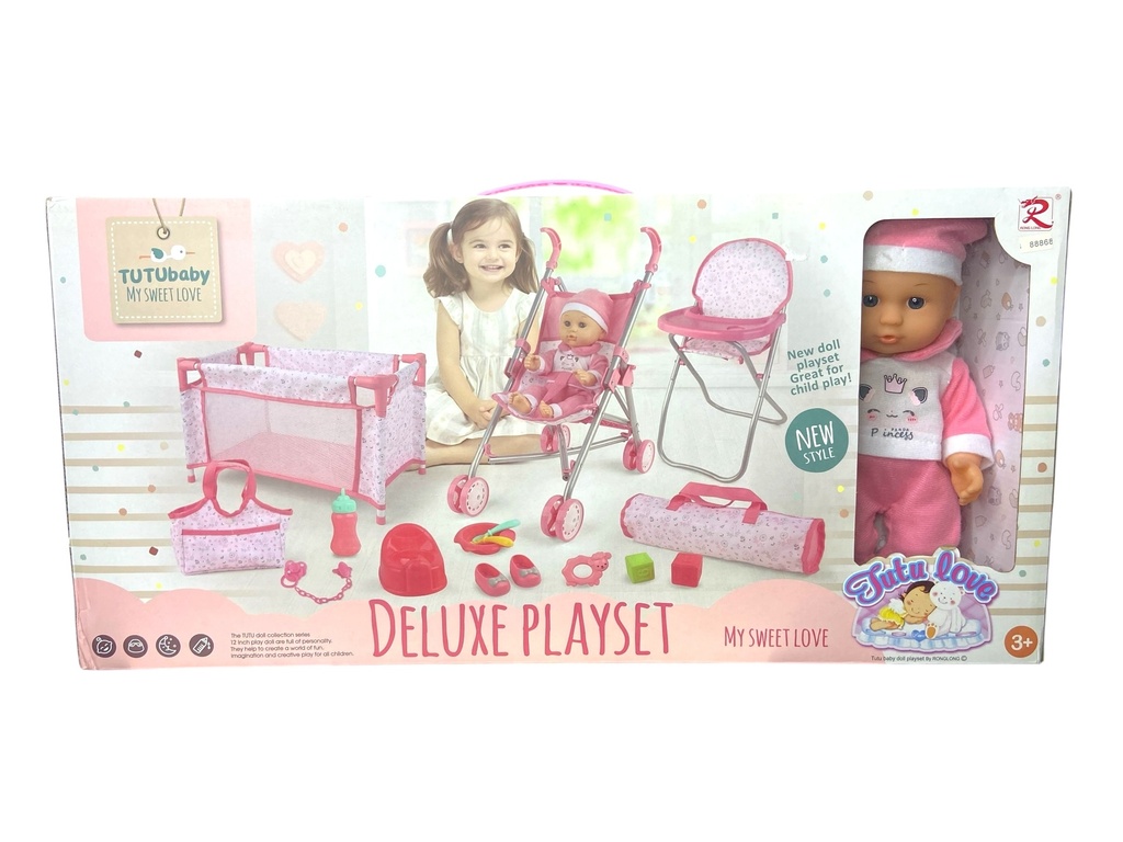 Muñeca 12" Con Accesorios