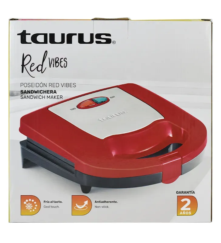 Sandwichera TAURUS RED VIBES