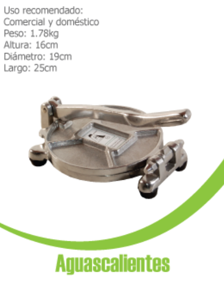 Tortilladora Exprimidores de Aguascalientes