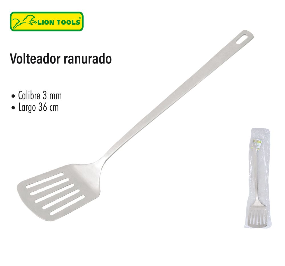 Volteador ranurado acero inoxidable LION TOOLS