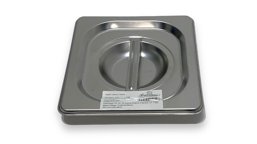 [058-001-054 / 5550581010547] Tapa Acero Inoxidable 1/6