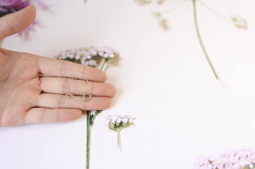 Broquel Siluetas Oro 10K