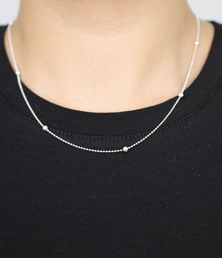 Cadena Plata .925 Bolitas 