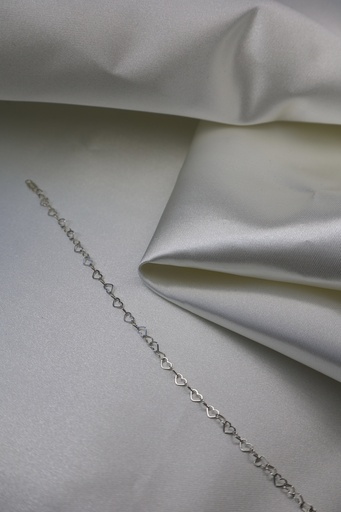 Pulso Corazones Grande Plata .925