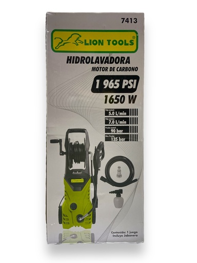 [7413] Hidrolavadora Motor de Carbono Lion Tools