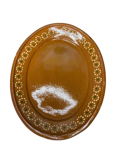 [JUMBO] Plato Chuletero Ovalado de Barro