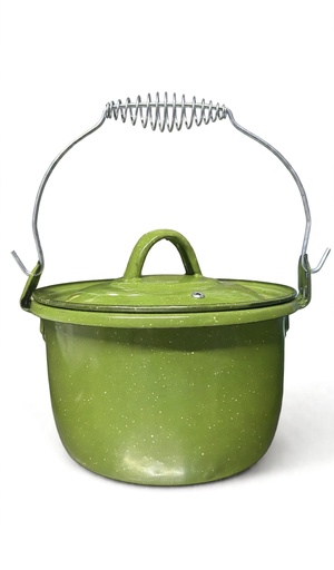 Olla 16 C/Tapa Verde Jaspeado PRODESA