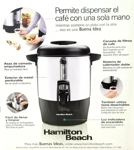 [40514R 40 TAZAS] Cafetera HAMILTON BEACH