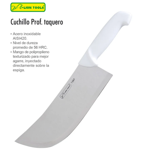 [1207] Cuchillo Taquero 9'' Lion Tools