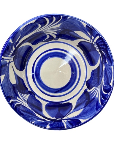 [AZUL] Plato Pozolero Extra Grande de Cerámica